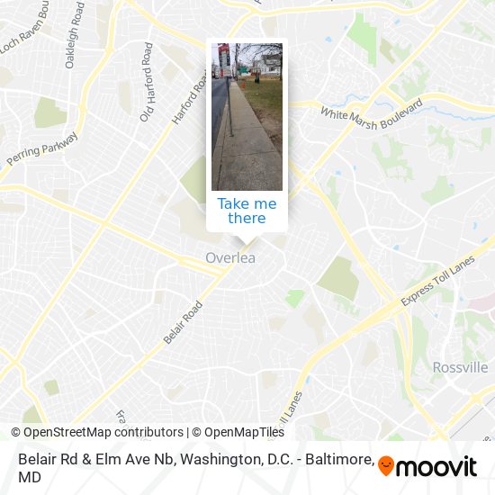 Mapa de Belair Rd & Elm Ave Nb