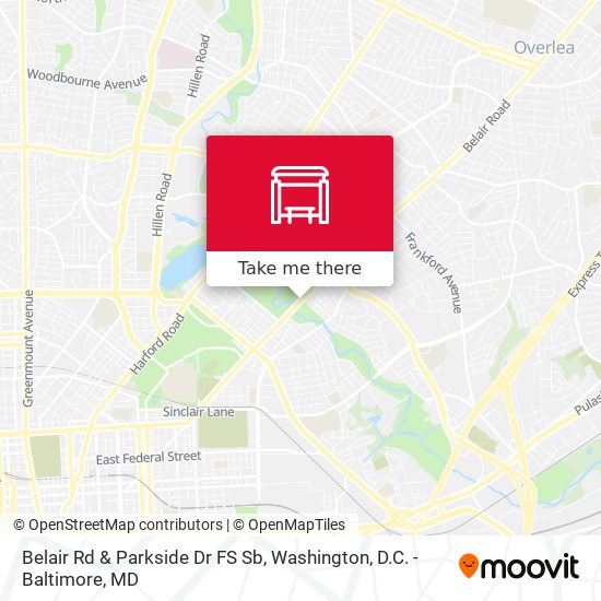 Mapa de Belair Rd & Parkside Dr FS Sb