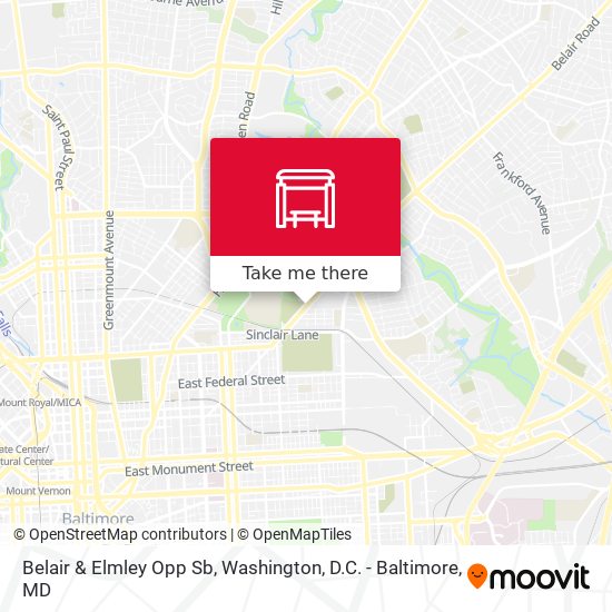 Mapa de Belair & Elmley Opp Sb