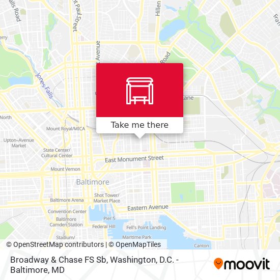 Broadway & Chase FS Sb map