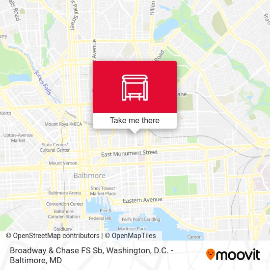 Broadway & Chase FS Sb map