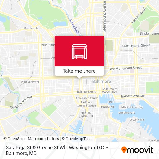 Saratoga St & Greene St Wb map