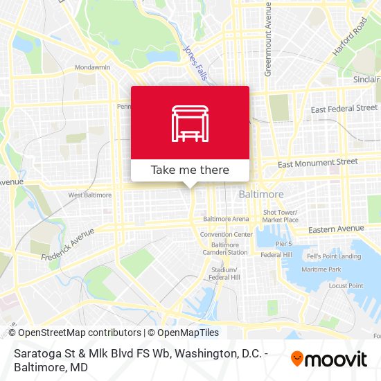 Saratoga St & Mlk Blvd FS Wb map