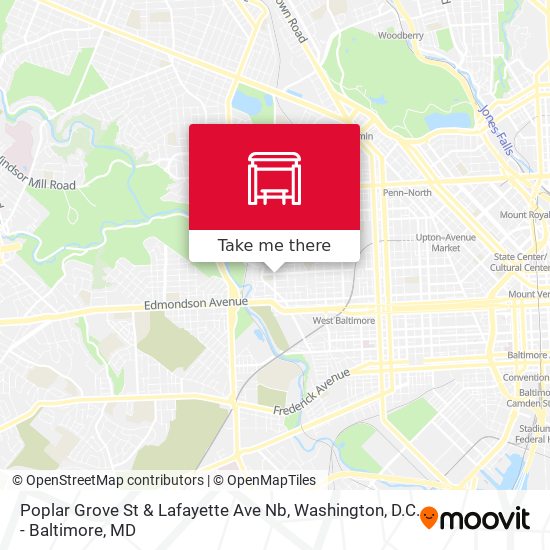 Poplar Grove St & Lafayette Ave Nb map