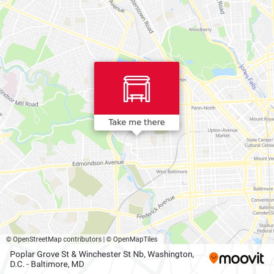 Mapa de Poplar Grove St & Winchester St Nb