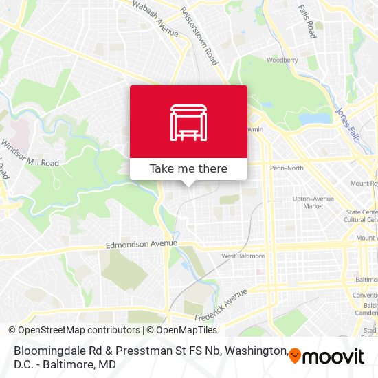 Bloomingdale Rd & Presstman St FS Nb map