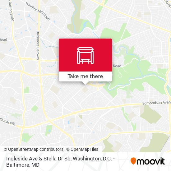 Ingleside Ave & Stella Dr Sb map