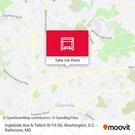 Ingleside Ave & Talbot St FS Sb map
