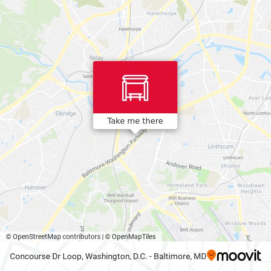 Concourse Dr Loop map