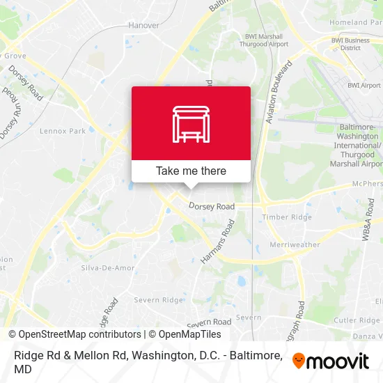 Ridge Rd & Mellon Rd map