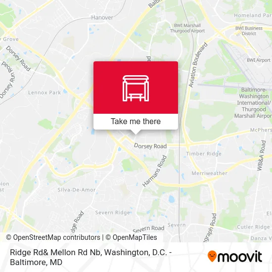 Ridge Rd& Mellon Rd Nb map