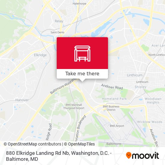 880 Elkridge Landing Rd Nb map
