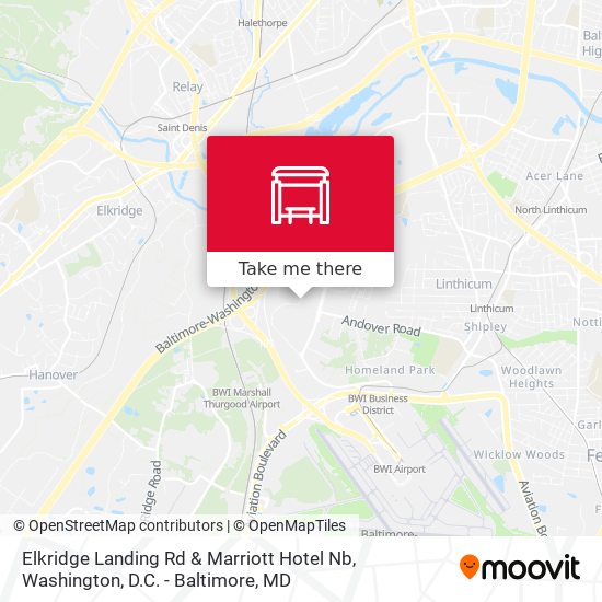 Mapa de Elkridge Landing Rd & Marriott Hotel Nb