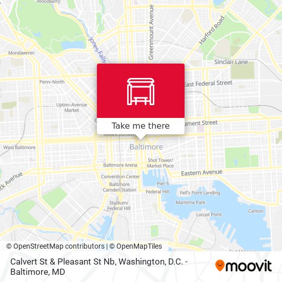 Mapa de Calvert St & Pleasant St Nb