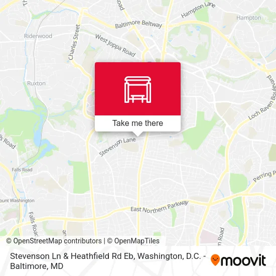Stevenson Ln & Heathfield Rd Eb map