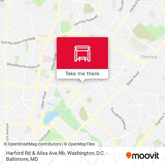 Harford Rd & Ailsa Ave Nb map