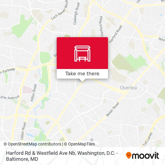 Mapa de Harford Rd & Westfield Ave Nb