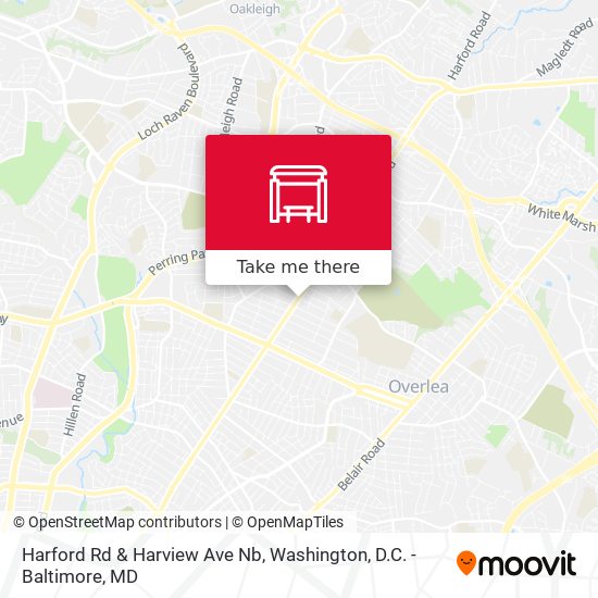 Mapa de Harford Rd & Harview Ave Nb