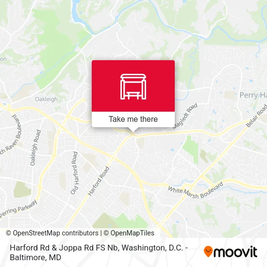 Harford Rd & Joppa Rd FS Nb map