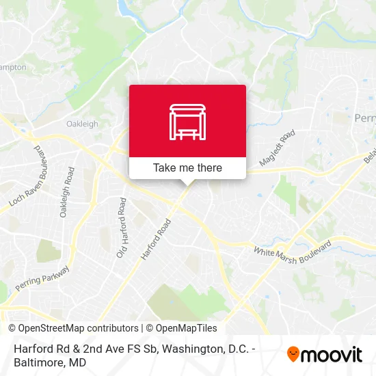 Harford Rd & 2nd Ave FS Sb map