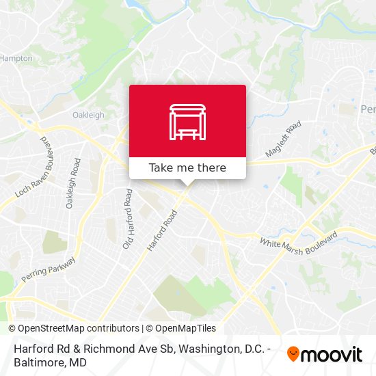 Harford Rd & Richmond Ave Sb map