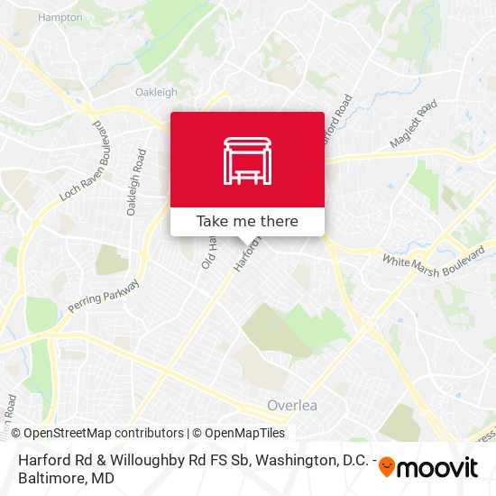 Mapa de Harford Rd & Willoughby Rd FS Sb