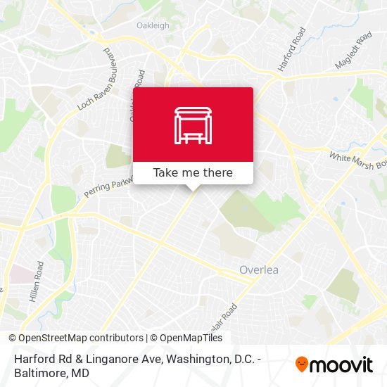 Harford Rd & Linganore Ave map