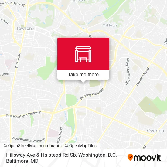 Hillsway Ave & Halstead Rd Sb map