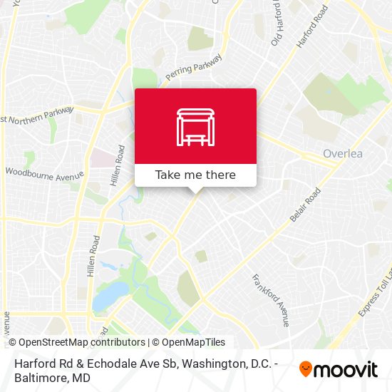 Harford Rd & Echodale Ave Sb map