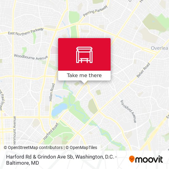 Harford Rd & Grindon Ave Sb map