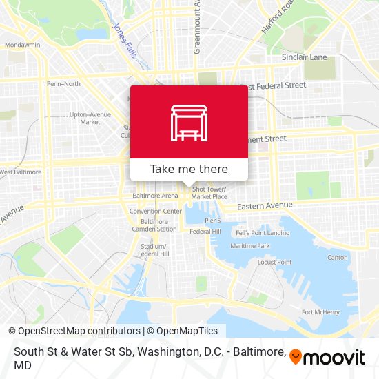 South St & Water St Sb map