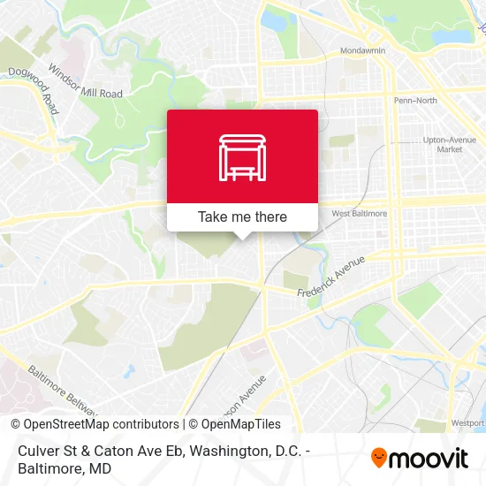 Culver St & Caton Ave Eb map