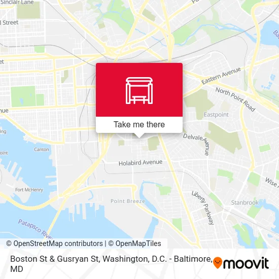 Boston St & Gusryan St map