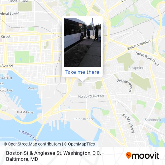 Boston St & Anglesea St map