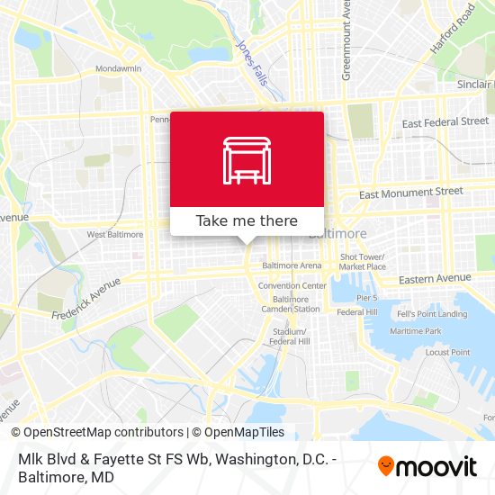 Mlk Blvd & Fayette St FS Wb map