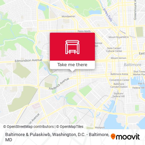 Mapa de Baltimore & Pulaskiwb