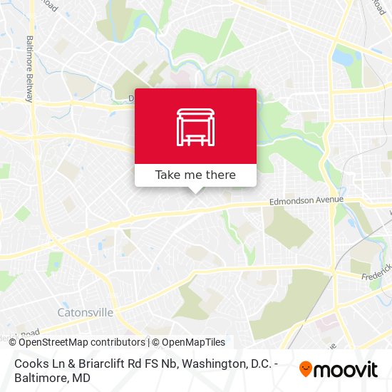 Cooks Ln & Briarclift Rd FS Nb map