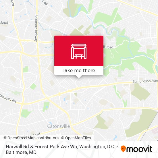 Harwall Rd & Forest Park Ave Wb map