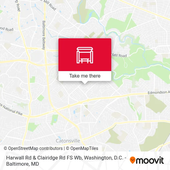 Harwall Rd & Clairidge Rd FS Wb map