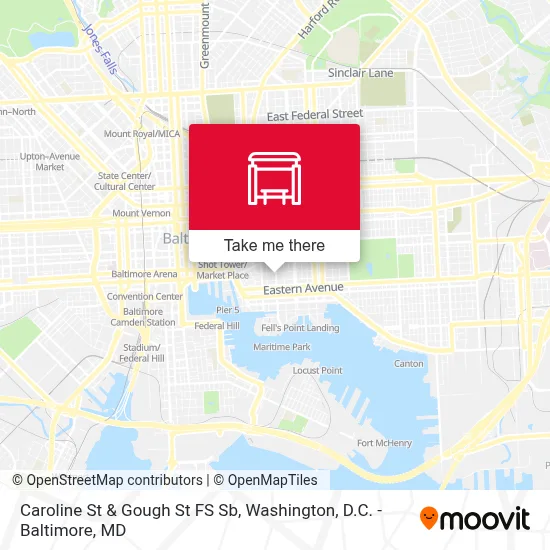 Caroline St & Gough St FS Sb map