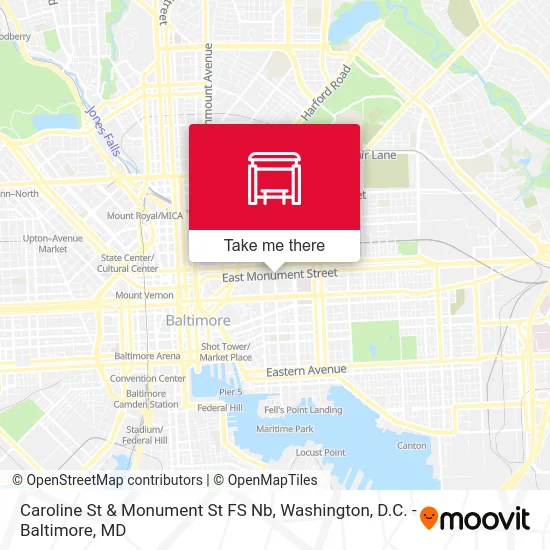 Caroline St & Monument St FS Nb map