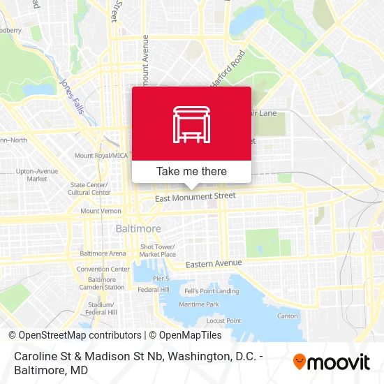 Caroline St & Madison St Nb map