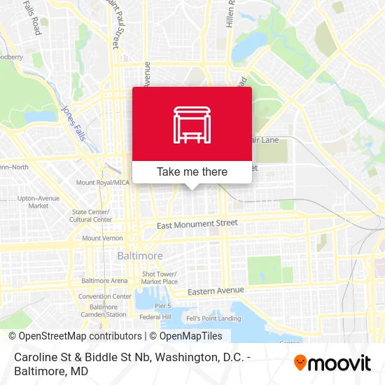 Caroline St & Biddle St Nb map