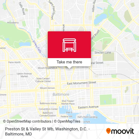 Preston St & Valley St Wb map
