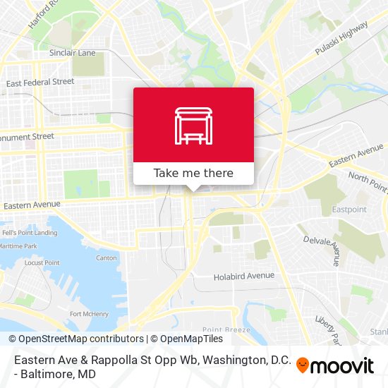 Mapa de Eastern Ave & Rappolla St Opp Wb