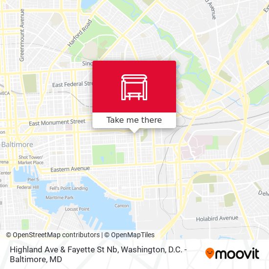 Highland Ave & Fayette St Nb map