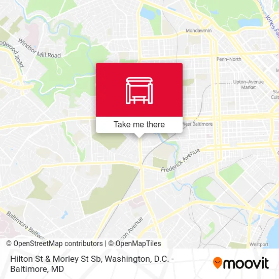 Hilton St & Morley St Sb map
