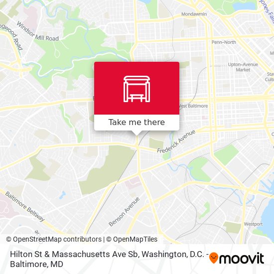 Hilton St & Massachusetts Ave Sb map