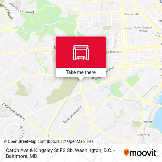 Caton Ave & Kingsley St FS Sb map