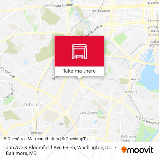 Joh Ave & Bloomfield Ave FS Eb map